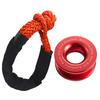 M63K-Rope Shackle Synthetic Car Flexible Shackles 55000Lbs Trailer Tow Strap Pull Car Broke Down Winch Accessories
