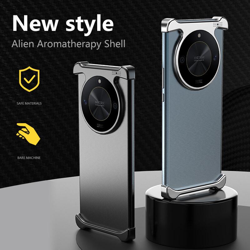 Luxury Irregular Aluminum Alloy Shockproof Phone Case for Huawei Honor X9B X9C X50 X60 Pro Magic6 Lite 9 - Reinforced Bumper with Aromatherapy Design