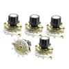 Uxcell Rotary Switch 6mm Knurled 12 1 11 Selector, Diameter, Shaft, Pins, Pole, Positions, 5-Pack