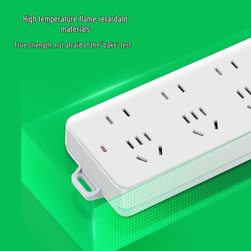 BULL New National Standard 8-Outlet Power Strip with Master Switch CN plug (adapter included)