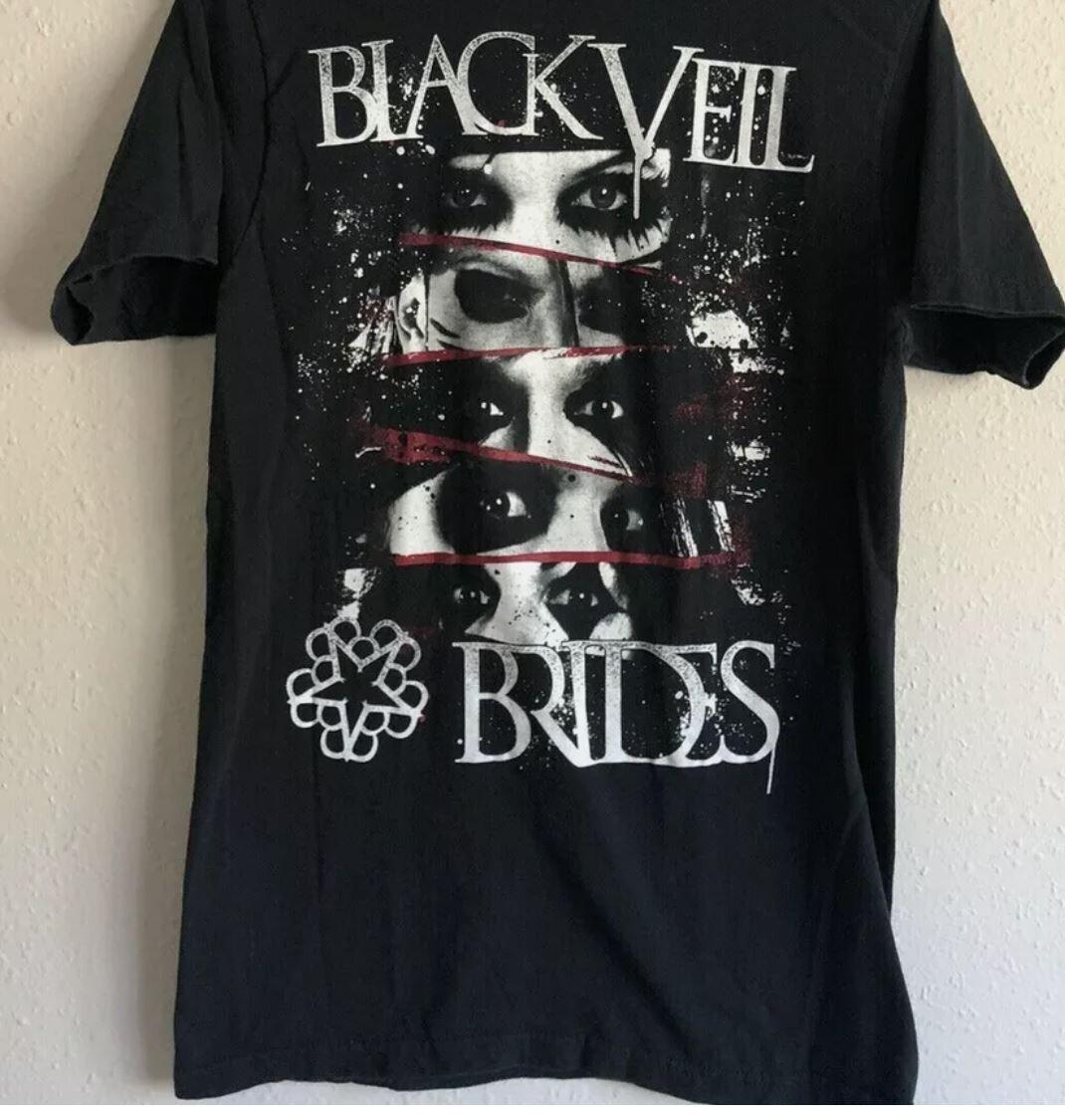 

Винтажная футболка группы Black Veil Brides, рок, 2000, хлопок, черная, унисекс S