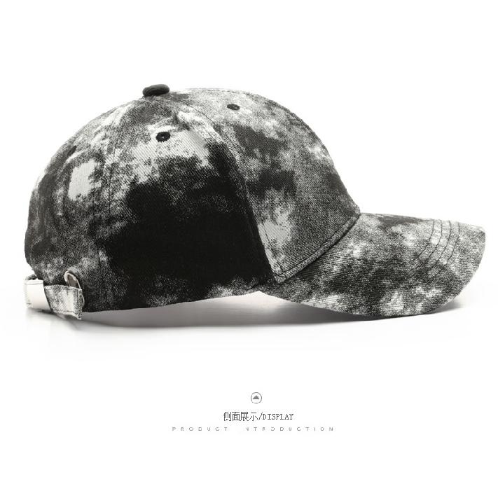 Outdoor spring and autumn unisex travel sports sun hat, street-style tie-dye baseball cap