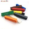 Big Size DIY Building Blocks Thick Figures Bricks 2X8Dot 4PCS Educational Creative Toys for Children Compatible With Brands