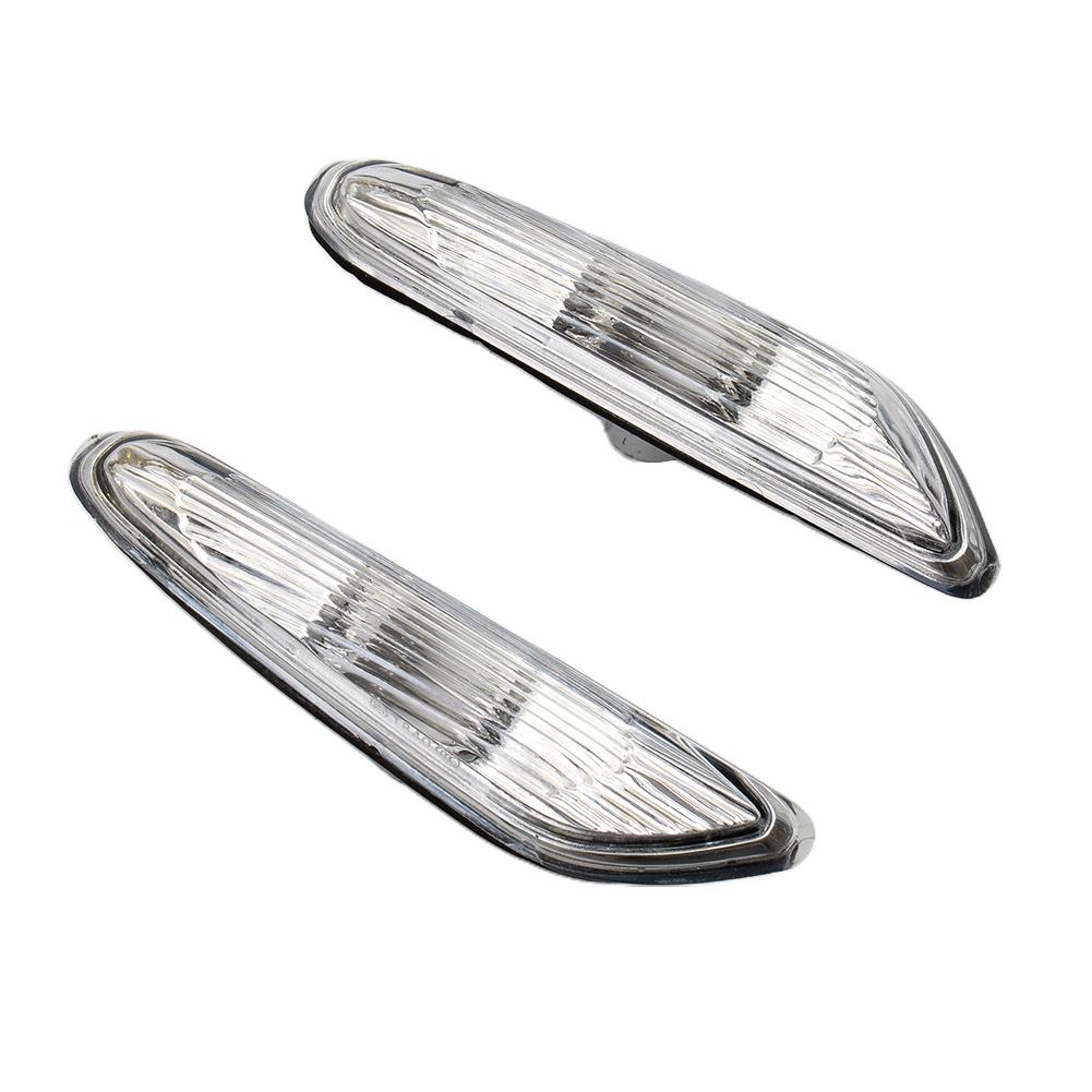 Paar Links und Rechts Seitenmarkierungsleuchte Blinkerleuchte Weiß oder Grau Ohne Leuchtmittel 12V 55W Für BMW E46 E60 E61 E83