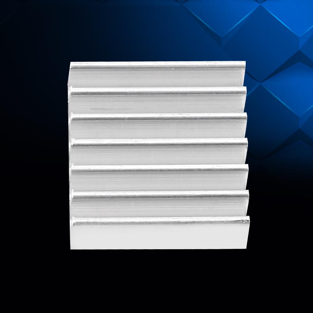 12-teiliges kleines Kühlkörper-Set aus Aluminium mit selbstklebendem Kleber auf der Rückseite, 14 x 14 x 6 mm