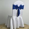 Spandex Chair Sash Ready Made Satin Ribbon Bows Chair Bands  Wedding Banquet Events Decoration