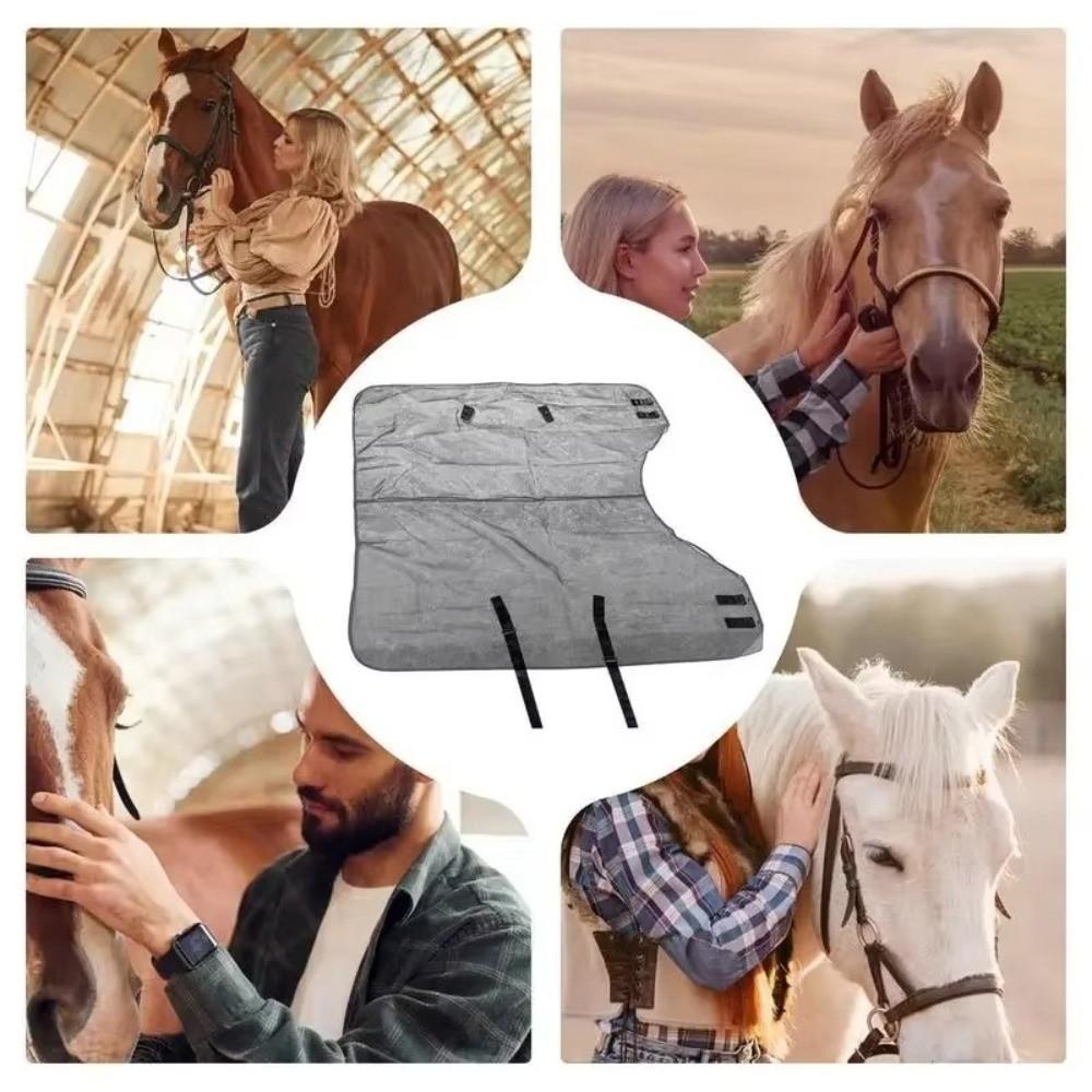 Breathable Horse Fly Sheet Wear-Resistant Equine Mesh Vest Horse Belly Protect Cover Horse Riding