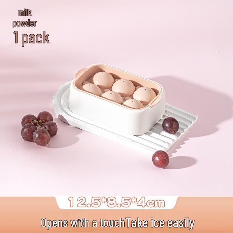 Soft Silicone Round Ice Ball Mold with Lid