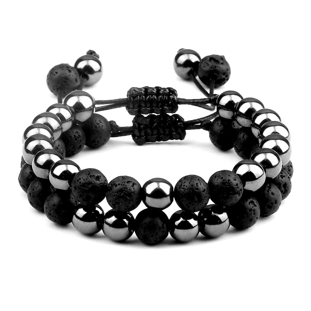 Stylish Handcrafted Couples Tiger Eye Beaded Bracelets - Adjustable, European  American Inspired