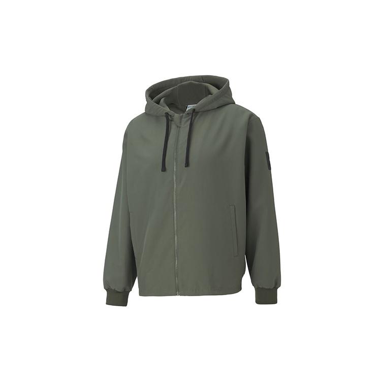 PUMA Full-Zip Hooded Jacket  Green  Men s 530273-64 L