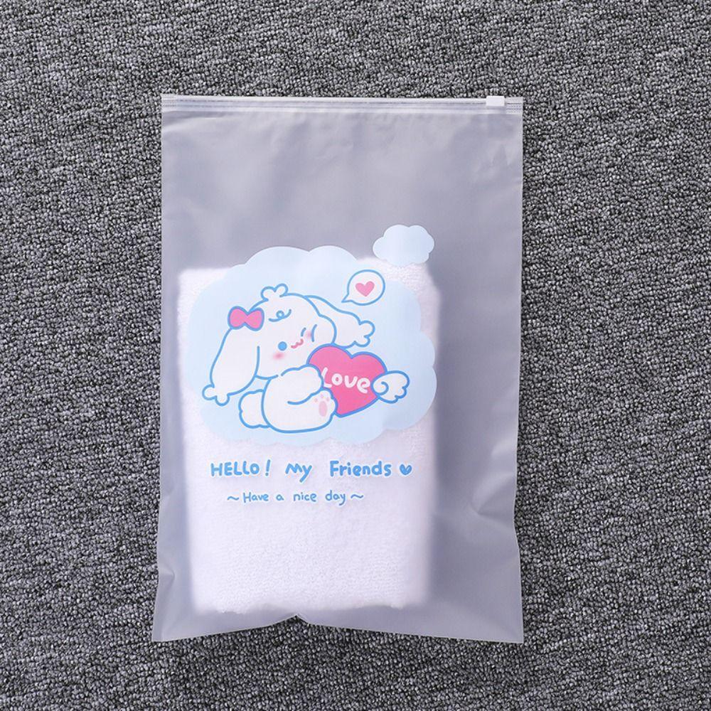 Cartoon Clothing Storage Bag PE Shoe Storage Bag Multifunction Clothing Zipper Pouch  Home&Travel