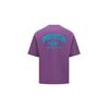Reebok Letter Print Knitted Round Neck Short Sleeve T-Shirt Unisex Tops Purple 24SRC415UGP2