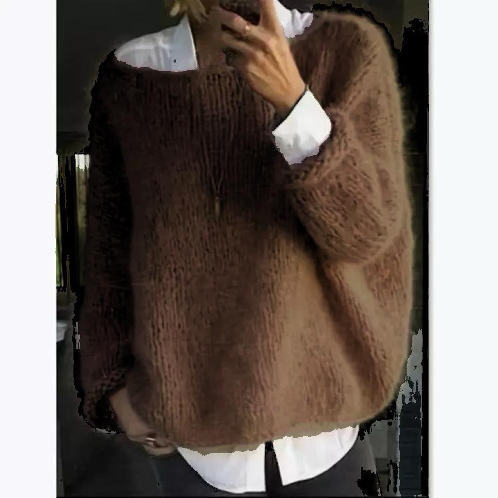 2026 Women's European & American Autumn Winter Knit Sweater - New Style Fashion Casual Top