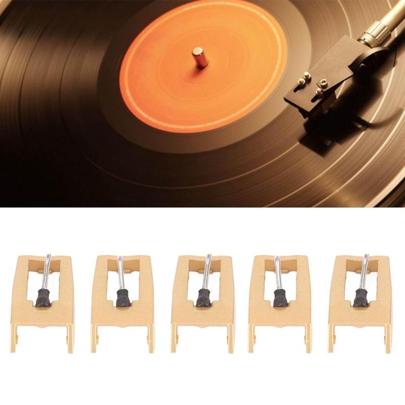 Diamond Tip Record Player Needle Cleaning Brush Phonograph Part Needle Replacement Plastic Texture for Record Players