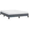 Bed Frame without Mattress Dark Grey 137 x 190 cm Full Velvet
