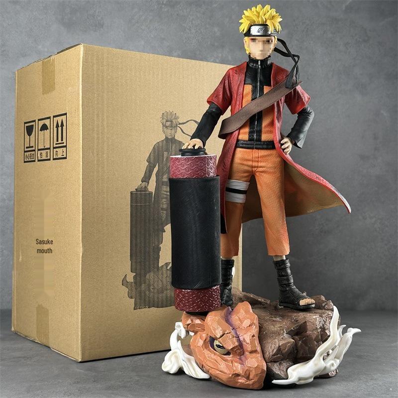 Sasuke Curse Mark & Sage Naruto Scroll Anime Figure Model