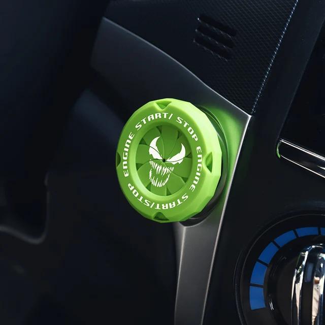 

Автомобіль Onekey Start Stop Кнопка Кришка Декор Наклейка Перемикач запалювання двигуна Захисний чохол Мотоцикл Інтер єр автомобіля StartRing