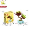 HUIQIBAO MOC Fiore Succulenta in Vaso Modello Blocchi da Costruzione Fai da Te Bouquet Eterno Decorazione Pianta da Scrivania per la Casa Mattoncino Regalo per Ragazza Giocattolo per Bambini