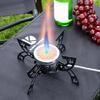Foldable Camping Cooker  Burners Wind Resistant Flame 4 Leg Stability Compacts Portable Design for Outdoor Cooking