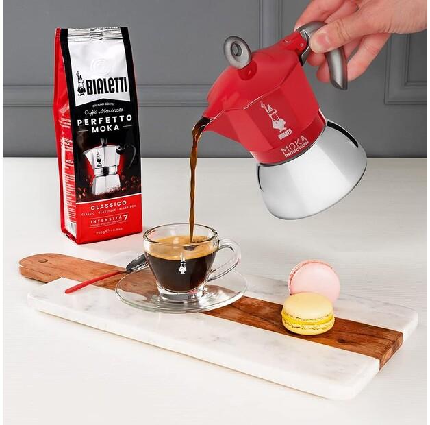 Кофеварка Bialetti Moka 2 чашки красный (0006942)