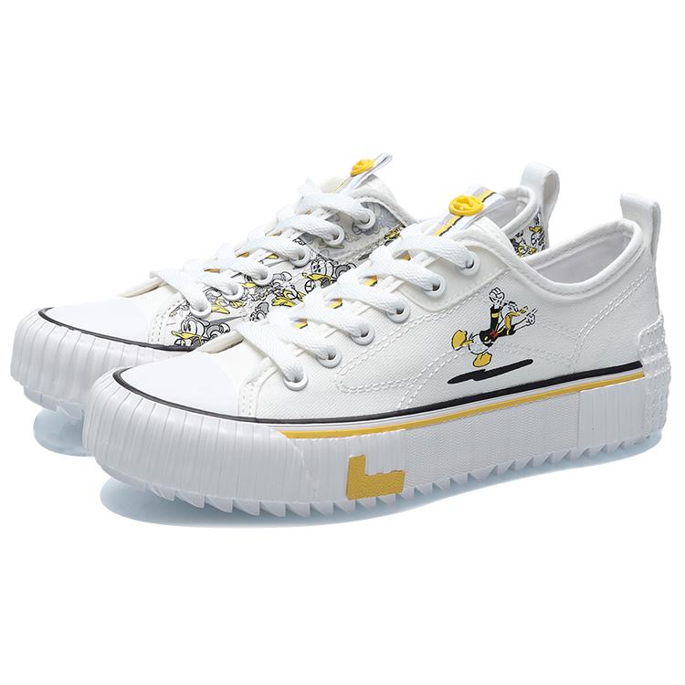 New LINING X Disney Skate Shoes 'White Black' Women's AGCR178-3