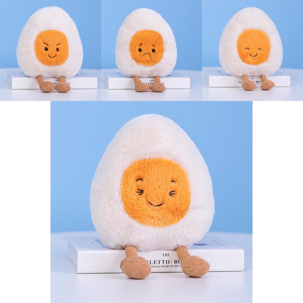 Cute Boiled Egg Plush Toy Egg Family Dolls For Fun And Comfort