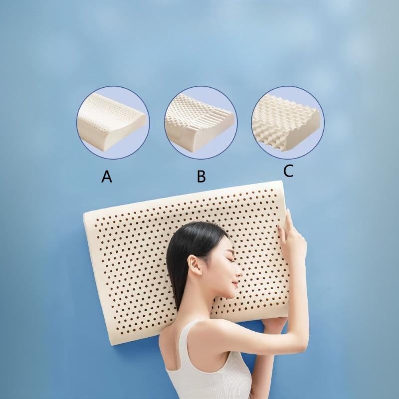 Natural Latex Pillow Orthopedic Cervical Support for Adults Sleeping Aid Pillow Core Healthy Birthday Gift & Home Essential