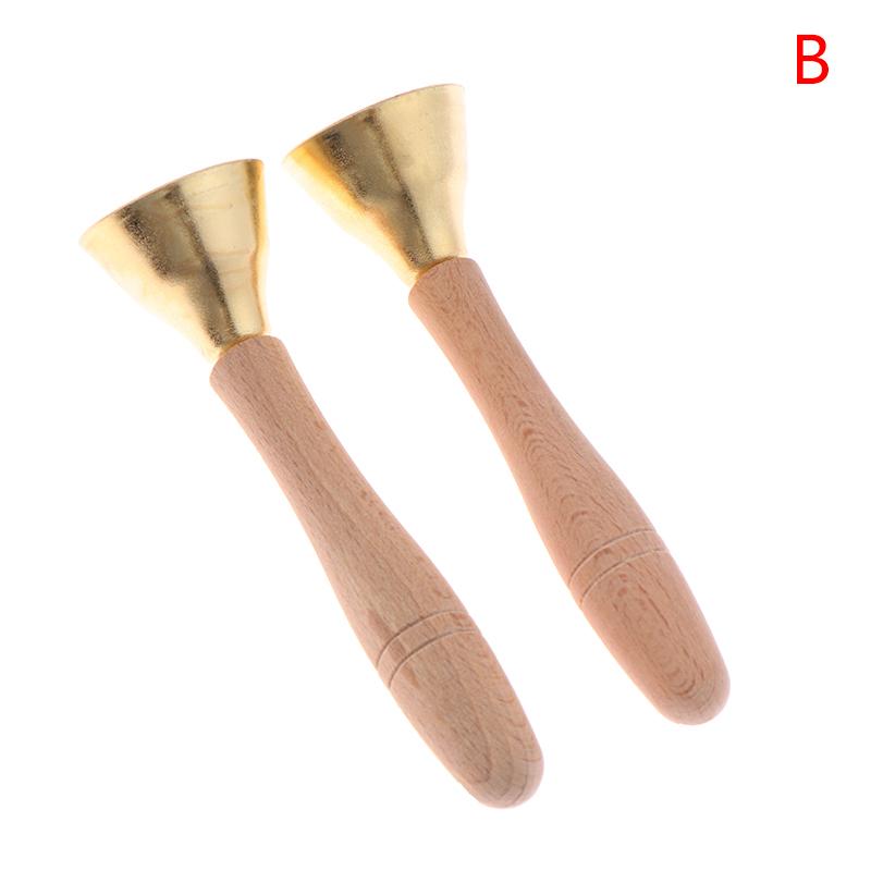 

1Pair Children Musical Instrument Toy Bells With Strings/Handles Montessori Orff Instrument Kindergarten Music Play Learning Toy B