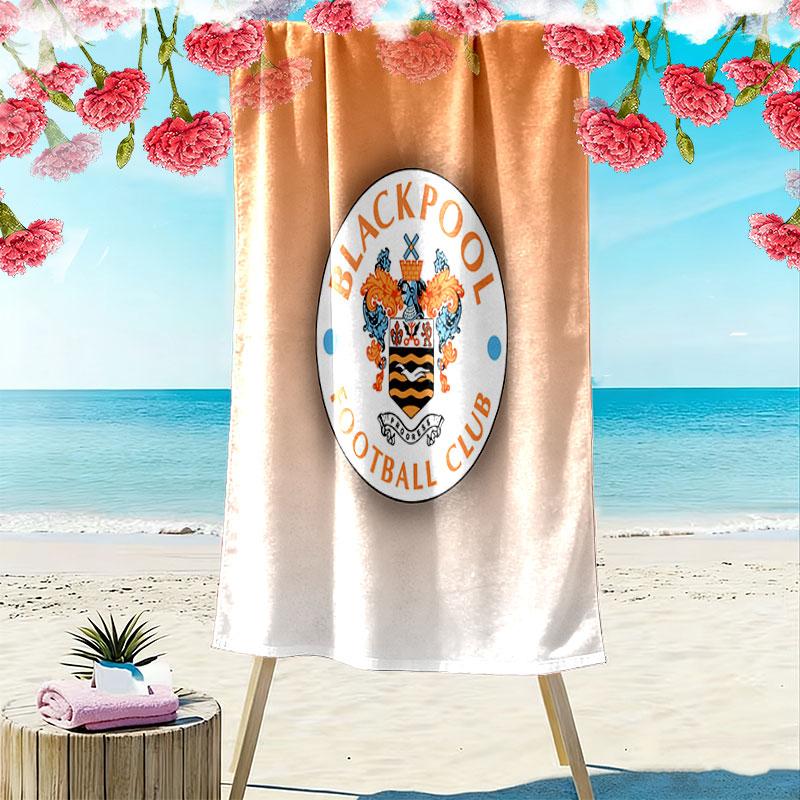 Asciugamano da Spiaggia Blackpool F.C, Asciugamano Grande Morbido ad Asciugatura Rapida per Spiaggia Campeggio Nuoto