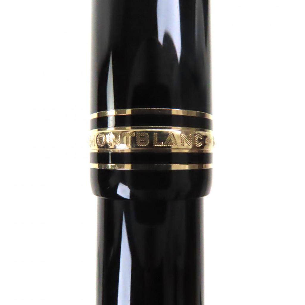 Excellent MONTBLANC Fountain Pen Meisterstück 149 White Star Black Gold 18K Mens Used