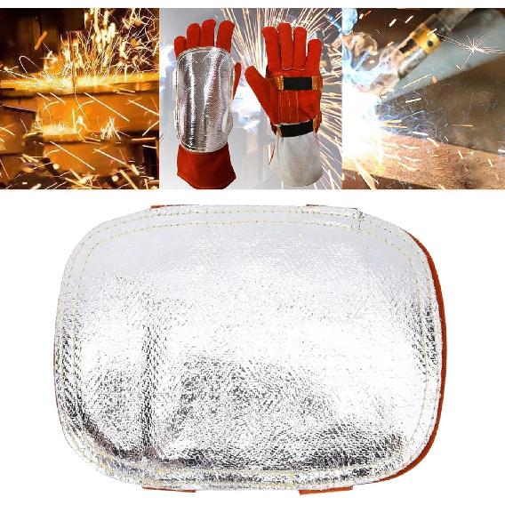 Schweißerhandpad, aluminisiertes Hochtemperatur-Schutzschild für Schweißerofen Industriekessel Schneiden Schmelzen Camping