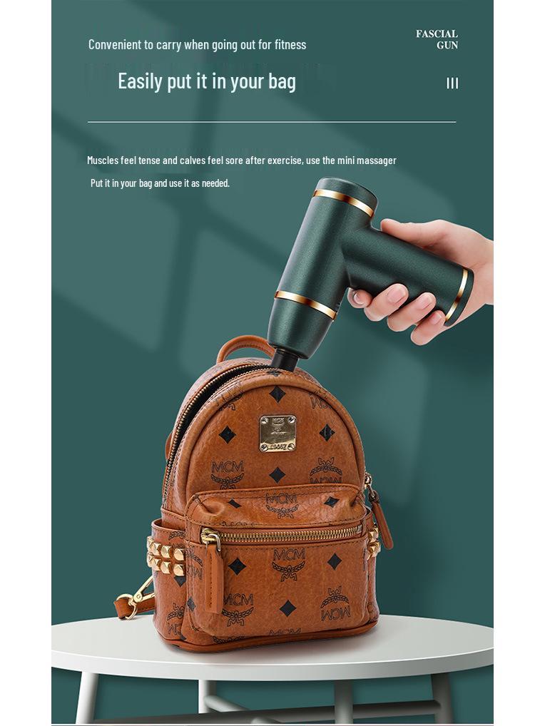 Portable Mini Fascia Gun: Electric Muscle Massager & Relaxation Device