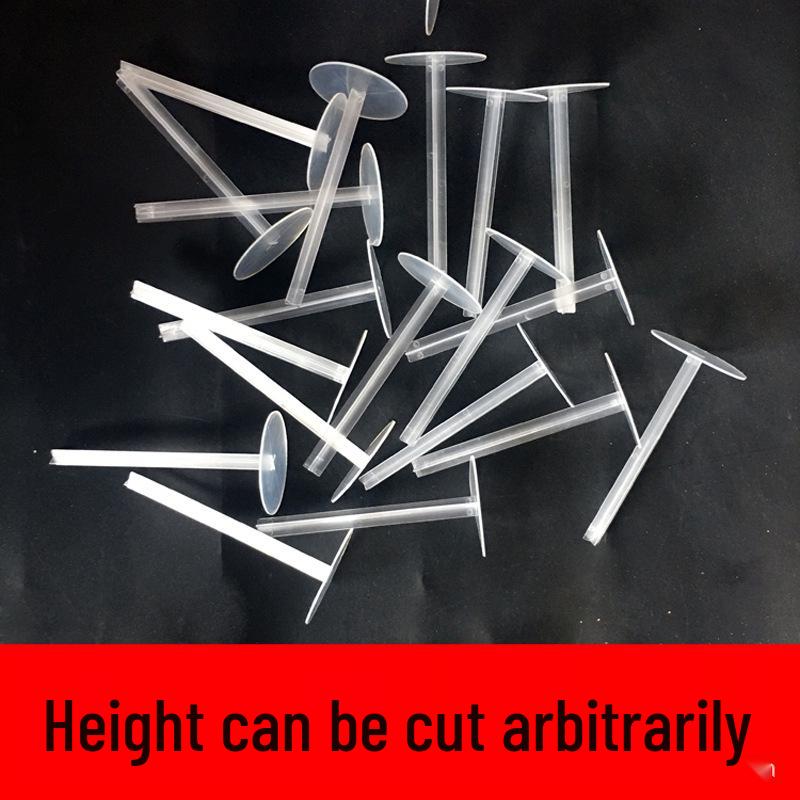 Transparent Plastic Cake Decoration Base Inserts - Set of Doll Figurine Holders