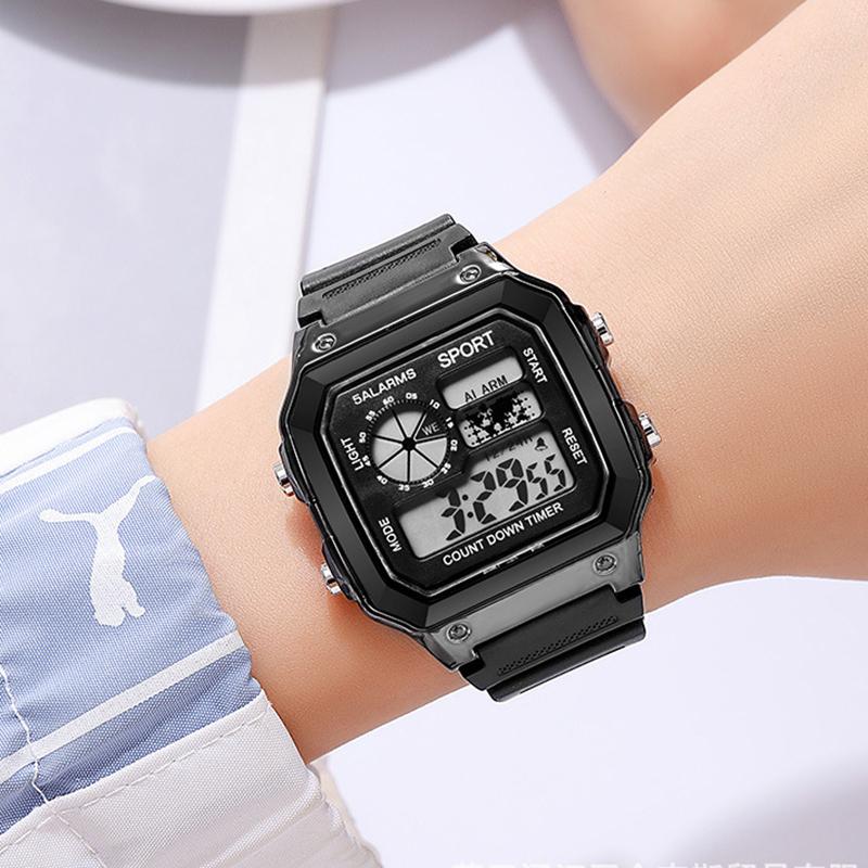 Sportuhren für Herren LED Digital Herren Armbanduhren Countdown Wecker Schweißfest Herren Sport Elektronische Uhren