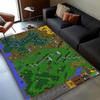 3D HOMM3 Heroes of Might and Magic Map Treasure Chest Retro Game Carpet Rug for Living Room Bedroom Home Sofa,Non-slip Floor Mat