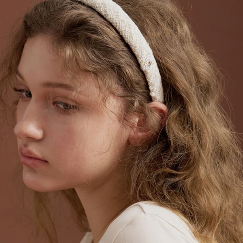 

Жан Поль Кларисс Твидовая повязка для волос JP-25-106HB ivory