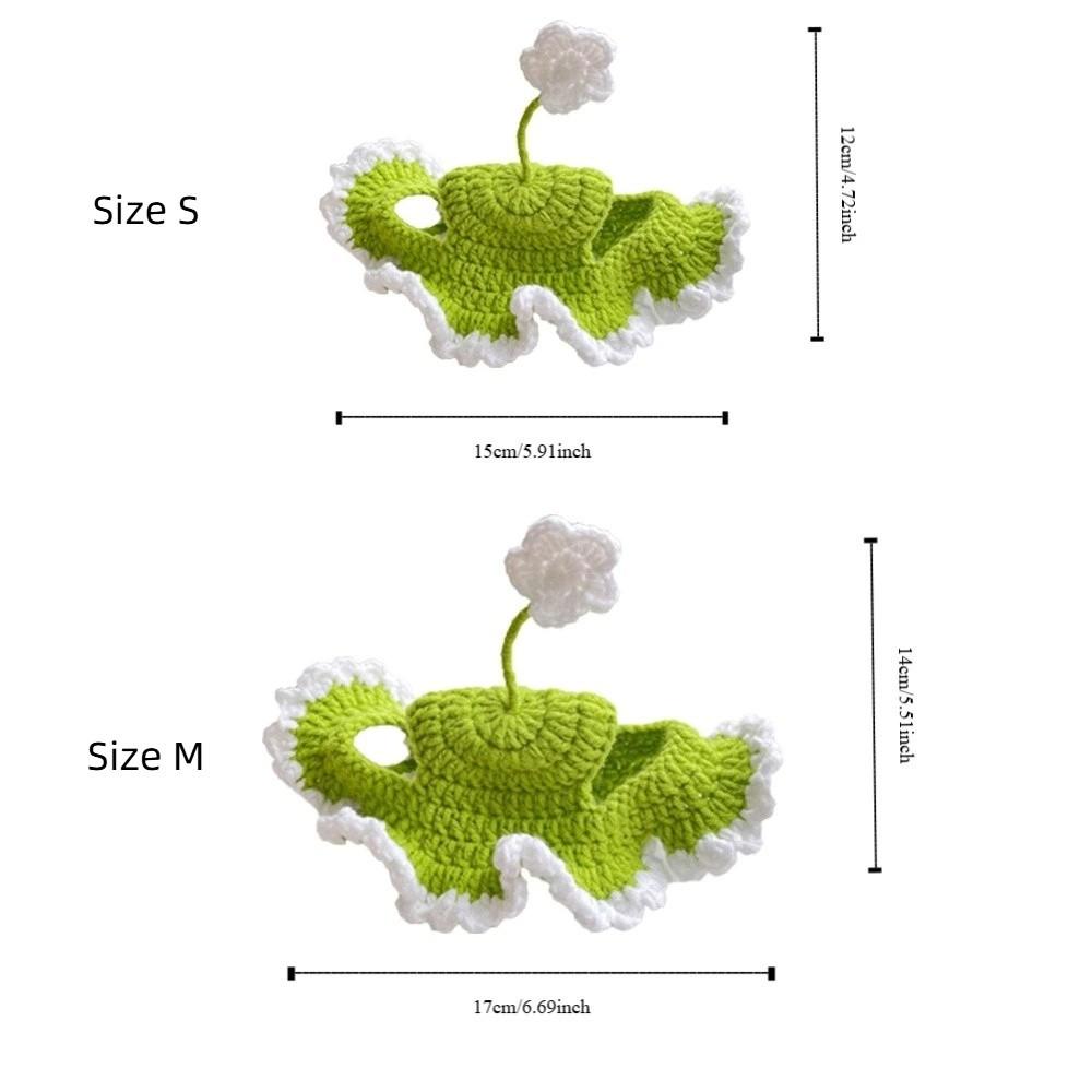 Warm Pet Cap Handmade Cat Tied-up Hat Comfortable Cat Knitted Hat  Puppy Style