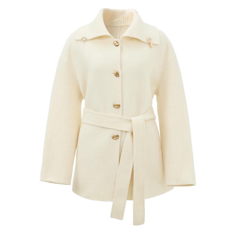 Sancai 2026 Winter Wool Double-Faced Lapel Coat