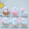 10Pcs New Cute Resin Mixed Little Swan Duck Series Flat Back Fit Phone Deco Parts Embellishments For Hair Bows Accessories