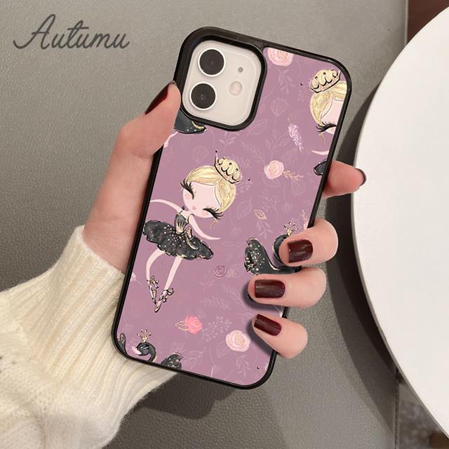 Ballerina Ballet Shoes Dance Girl Phone Case for iPhone 17 Air 15 16 16e 11 12 13 14 Pro Max Plus Cover coque Fundas
