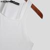 INCERUN Men Sleeveless Thin Slim Tank Tops Undershirts Summer T-shirts