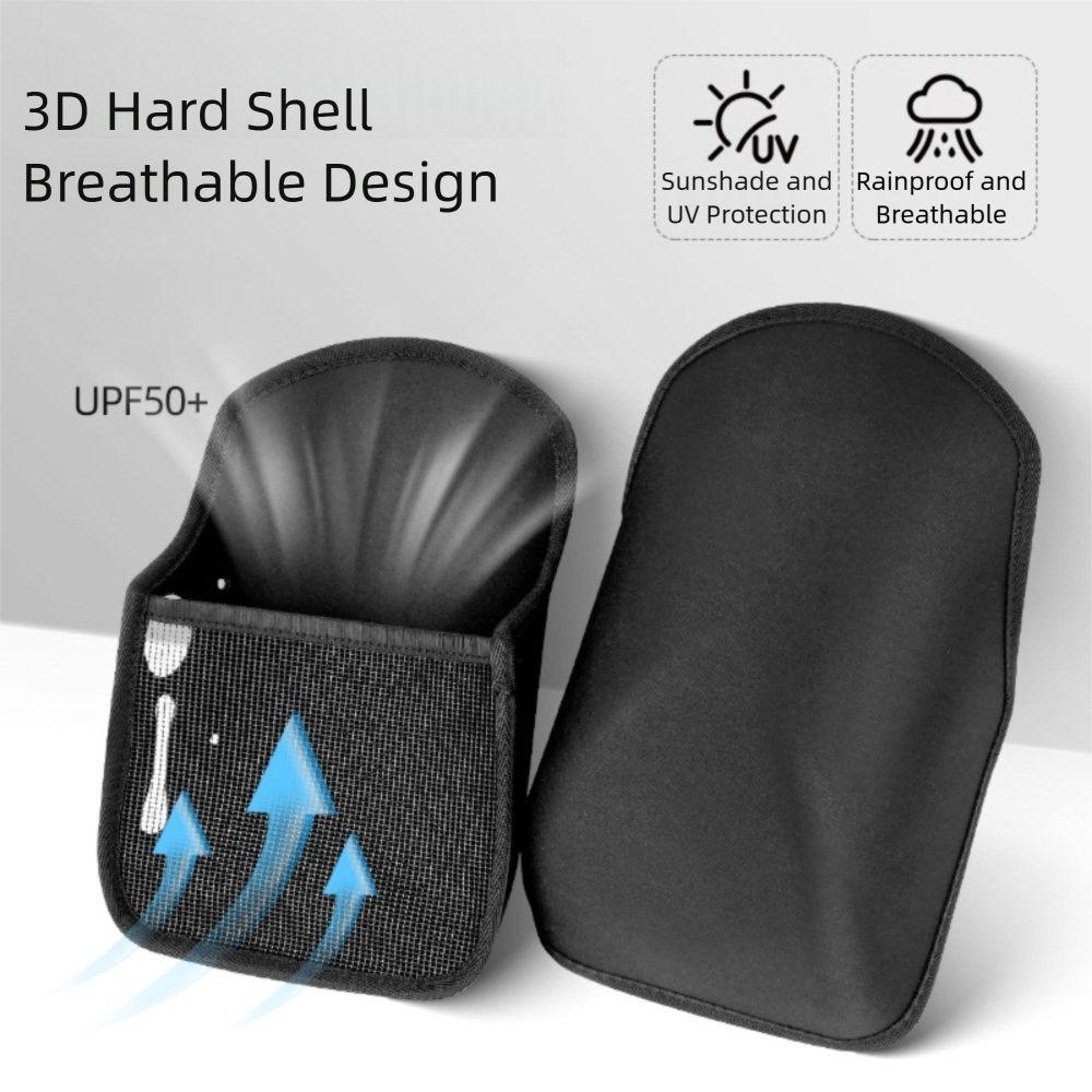 Gradient Color Summer Handlebar Muffs Breathable Hard Shell Sunshade Cover  Motorcycle