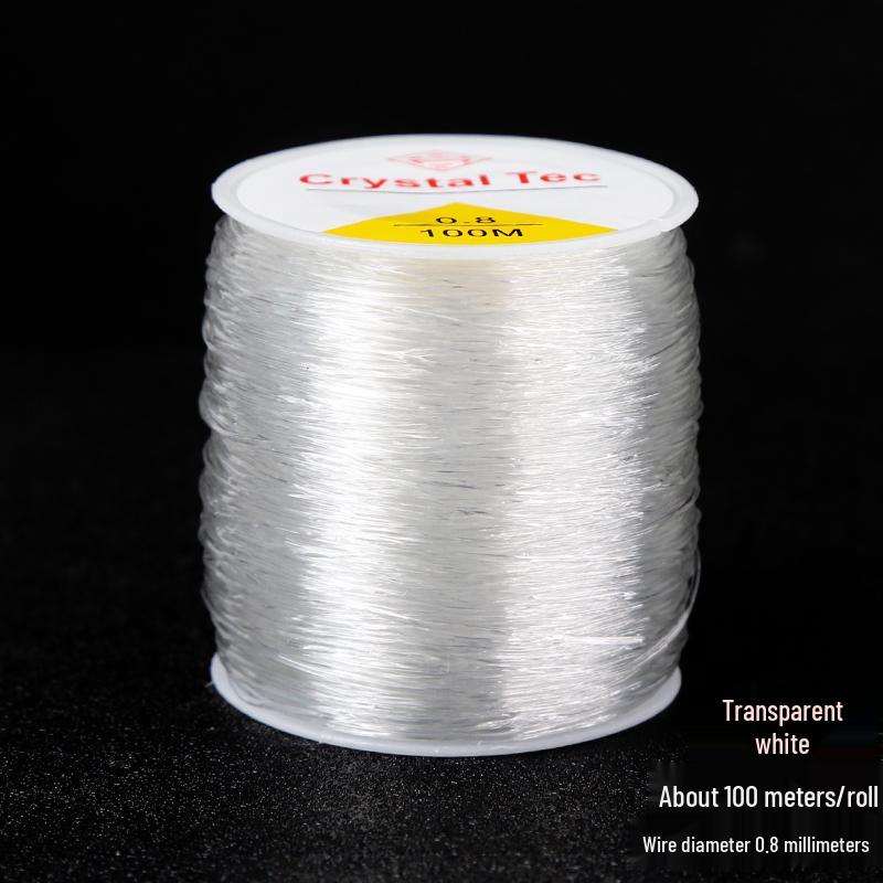 Transparent Elastic Cord for Beading and Jewelry - Wear-resistant, DIY Wenwan, Buddhist Bracelets