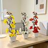 Plum Blossom Artificial Plant With Plastic Material For Home Decor And Spring Festival Displays