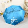 Fc Zenit Customized Name Umbrella Portable Automatic Umbrella Folding Umbrella with 8 Ribs Foldable Design Travel Essential Outdoor Accessory