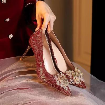 Comfortable High Heels Spring and Summer Design Pointed Head Shallow Mouth Stiletto Single Shoes Women