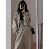 Women's Feminine Slimming & Youthful Casual Sports Set Long-Sleeve Hooded Sweatshirt + Wide-Leg Pants Two-Piece Set