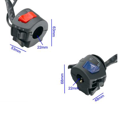 LMoDri Motorrad-Lenker links und rechts schaltet Hupe, Blinker, Scheinwerfer, Nebelscheinwerfer, elektrischer Start-Lenker-Controller