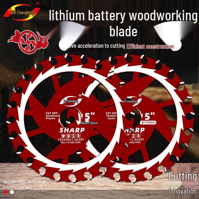 125/165mm Alloy Circular Saw Blade for Woodworking, Plywood, and Wood Board Cutting