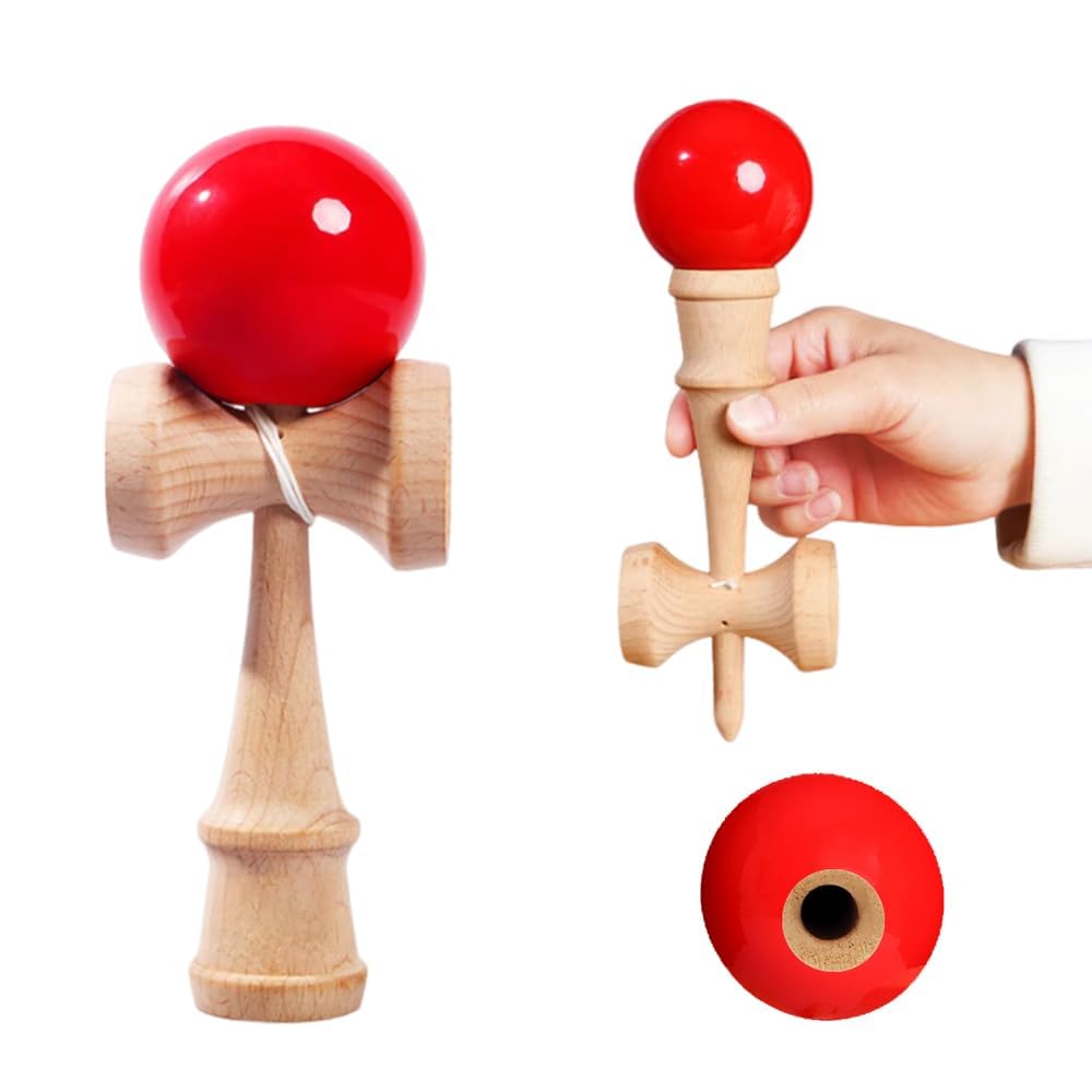 1pc Kendama a wooden skill ball for competitive perfect for fitness and leisure and educational Perfect for Kendama school and Ozora, play, children's